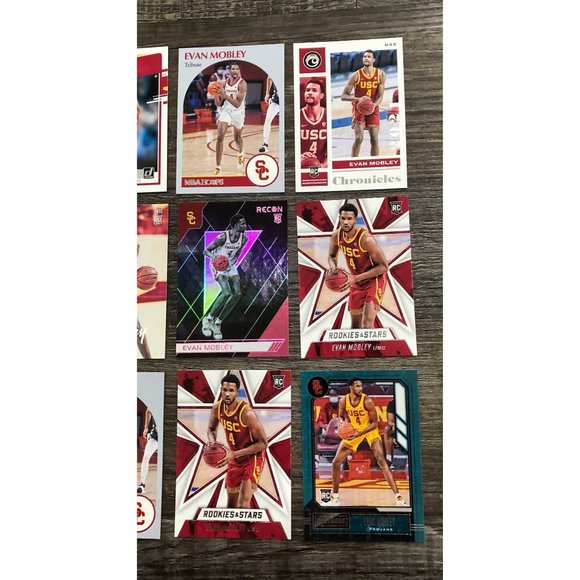 2021-22 Evan Mobley RC Rookie Card LOT of !2 - Optic Rated Rookie Recon Pink+ - Picture 3 of 3